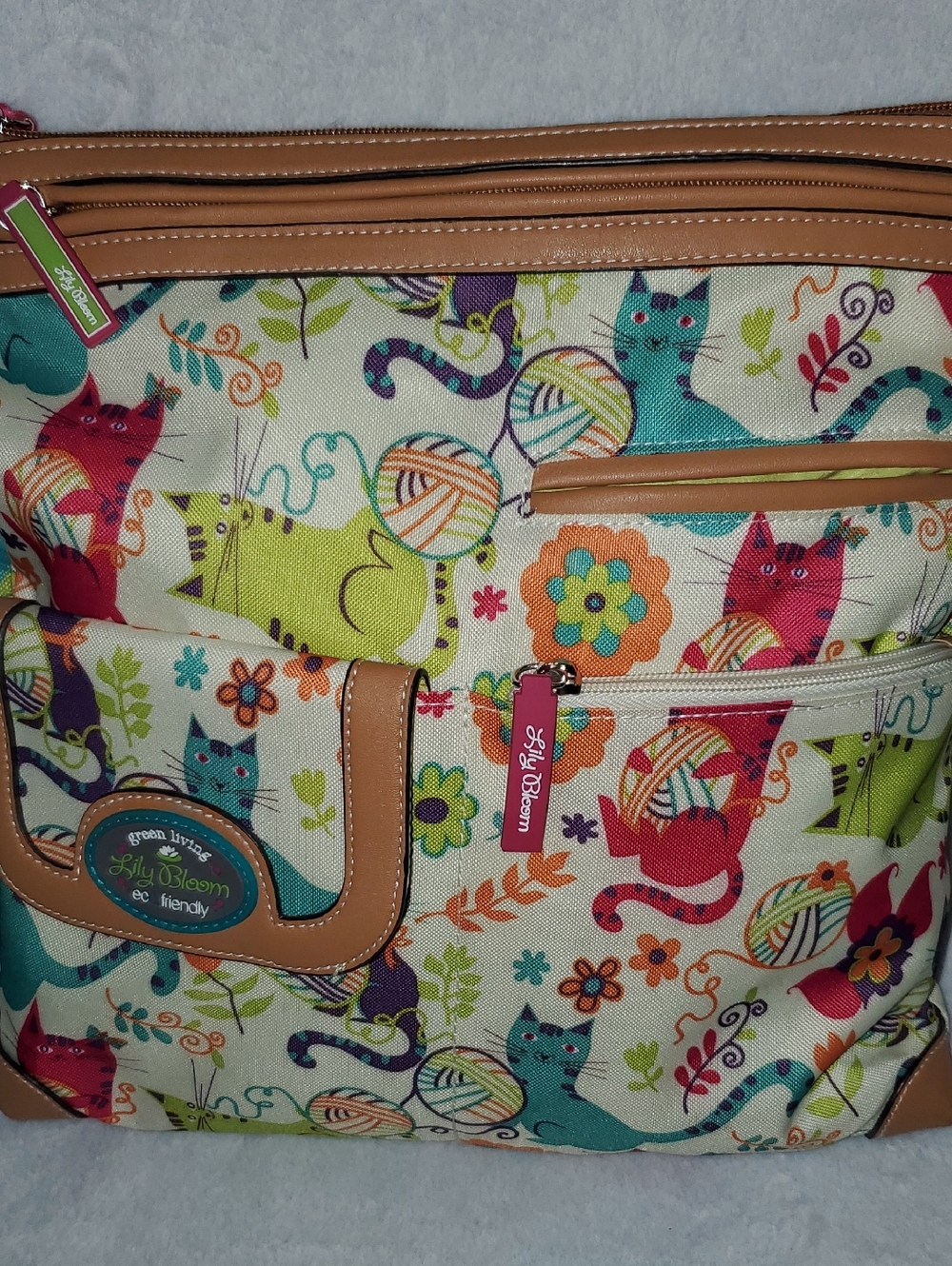 Lily Bloom Cat Print Crossbody Bag - Picture 2 of 14